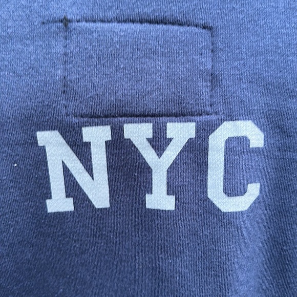 🆕Blind Rooster graphic crew neck NYC campus league dragon 🐉 Navy Size Small - Picture 5 of 9